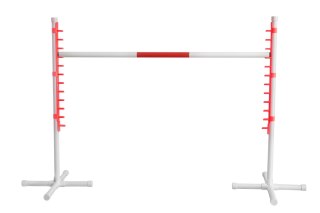 Stojak do Przeszkody Premium - biało czerwony