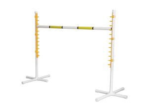Stojak do Przeszkody Premium - biało żółty